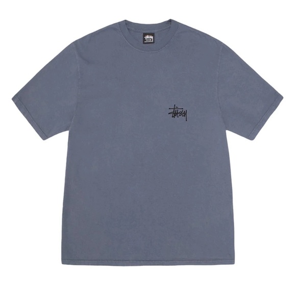 Stussy basic pigment dyed tee indigo blue Medium - Picture 5 of 5